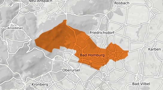 Mietspiegelkarte Bad Homburg vor der Höhe v.d. Hoehe